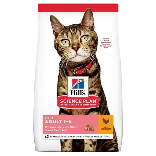 Hill‘s Science Plan Cat Adult Light Chicken (1,5 kg) Begränsat erbjudande