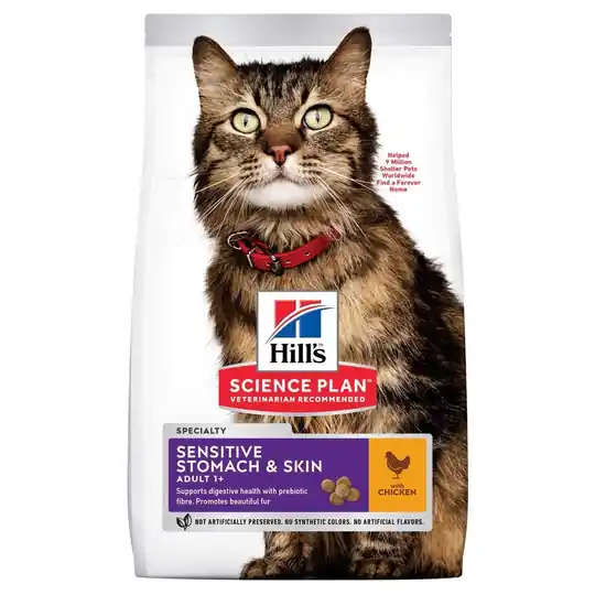 Hill‘s Science Plan Cat Adult Sensitive Stomach & Skin Chicken (1,5 kg) Köp nu