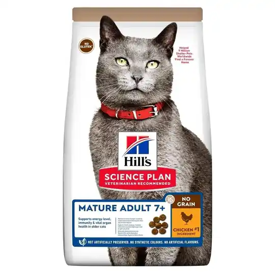 Nedsatt pris Hill‘s Science Plan Cat Mature No Grain med Kyckling 1,5 kg