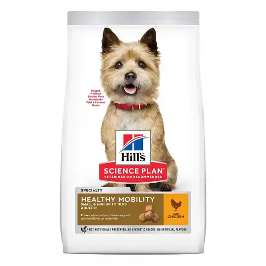 Kampanj Hill‘s Science Plan Dog Adult Healthy Mobility Small & Mini Chicken (1,5 kg)