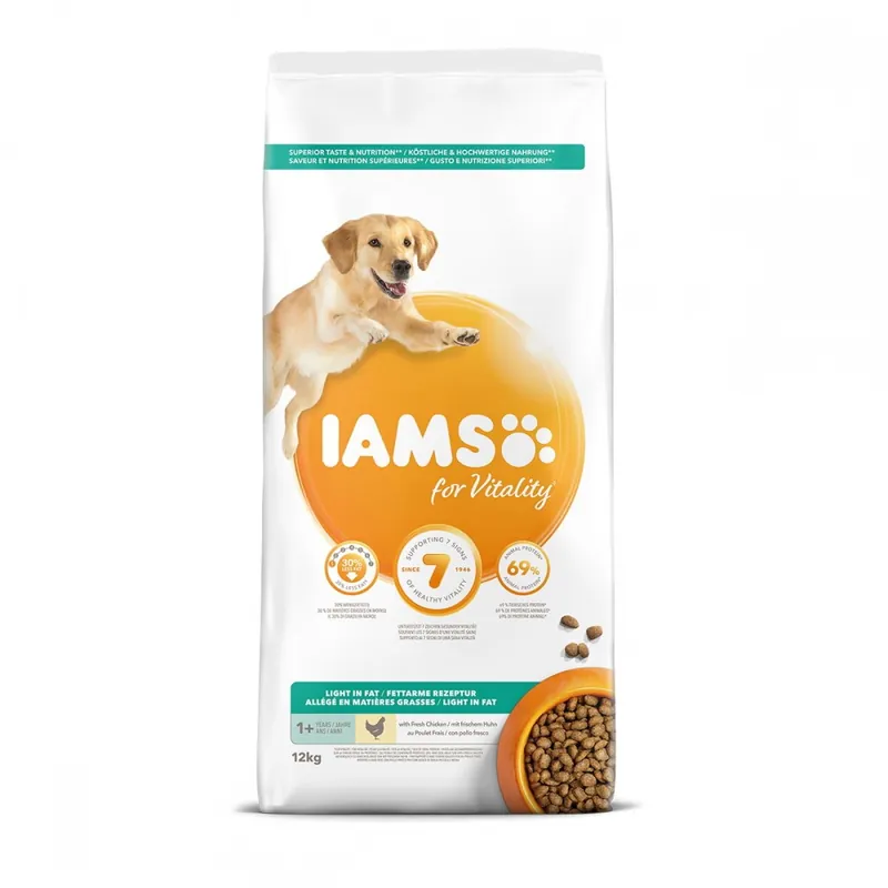 Begränsat erbjudande Iams for Vitality Dog Adult Light In Fat Chicken 12 kg