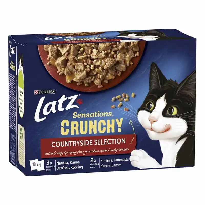 Latz Sensations Crunchy Countryside Selection Gelé Multipack 10x85 g Nedsatt pris