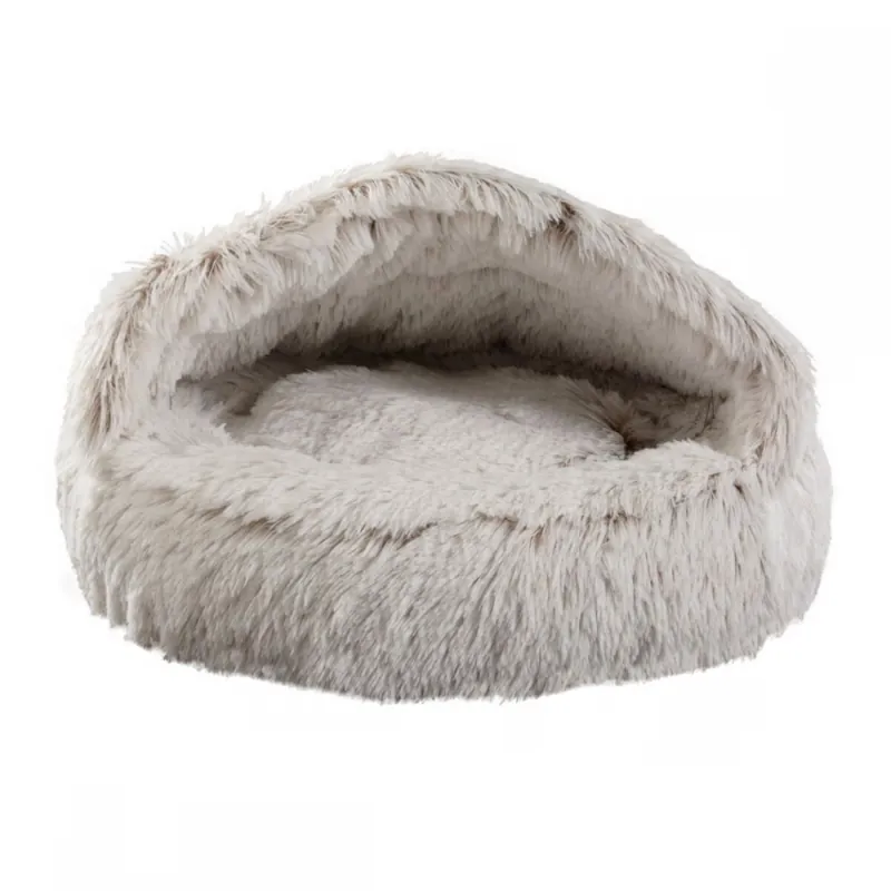 Little&Bigger Fluffy Cave Bädd Brun 50cm Beställ idag