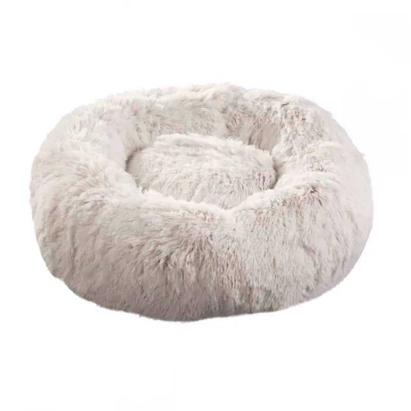 Snabb leverans Little&Bigger Fluffy Hundbädd Brun (80 cm)