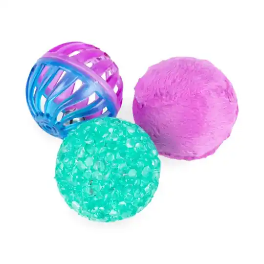 Little&Bigger Pure Purr Bollar 3-pack Färgglada Extra rabatt