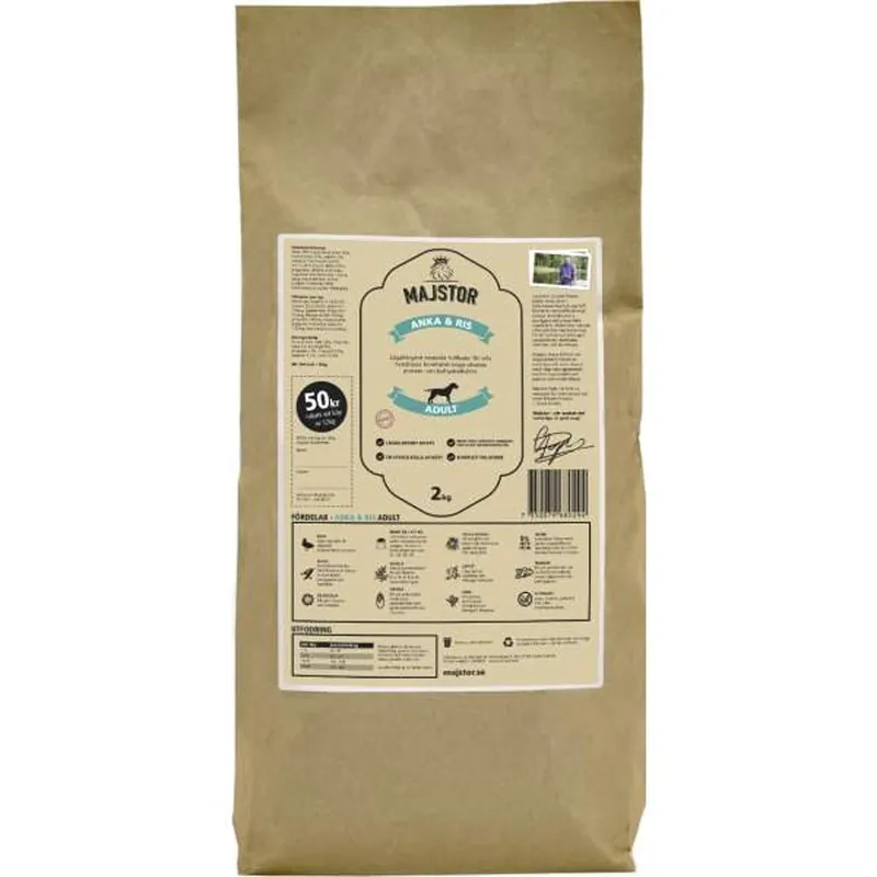 Beställ nu Majstor Anka & Ris Adult Genuin (2 kg)