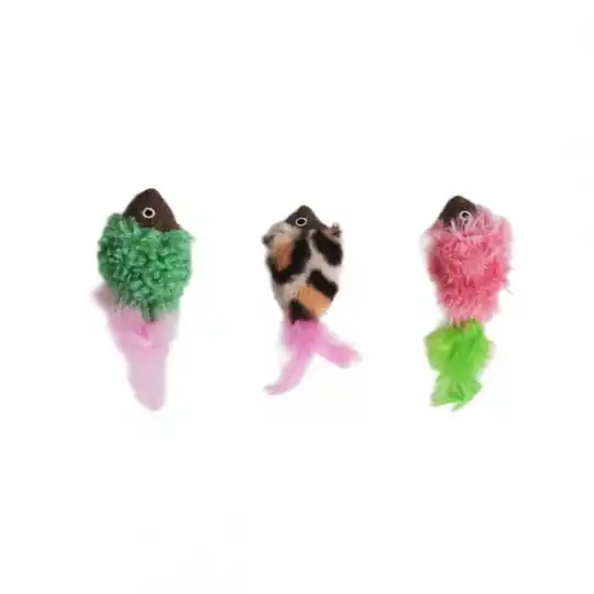 Begränsat erbjudande Meow&Me MarshmallowJungle Fiskar med Fjädrar 3-pack