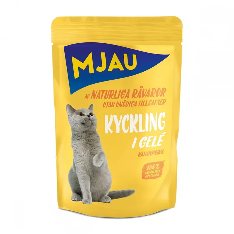 Begränsad tid Mjau Gelé med Kyckling
