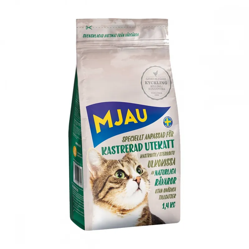 Mjau Kastrerad Utekatt (1,4 kg) Nyhet