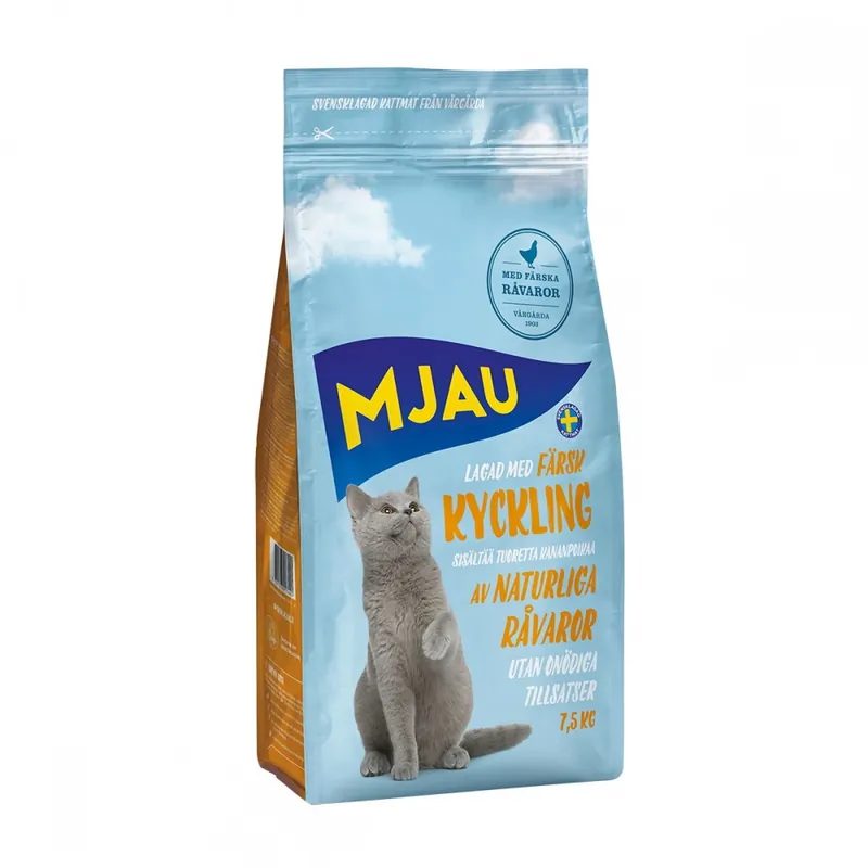 Mjau Kyckling (7,5 kg) Snabb frakt