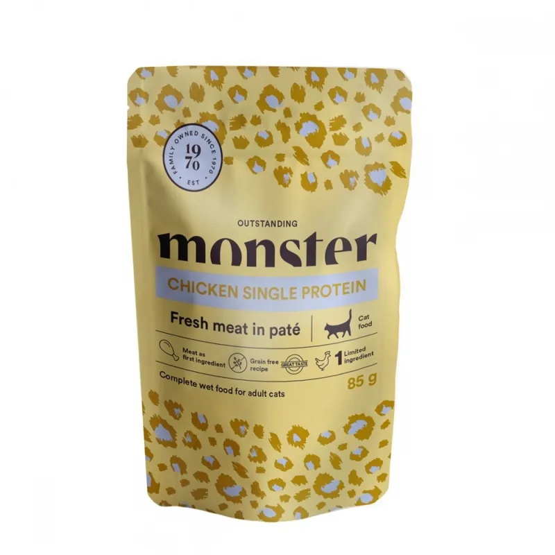 Beställ idag Monster Cat Adult Chicken 85 g