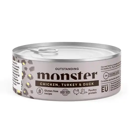 Köp nu Monster Cat Adult Multi Protein Chicken, Turkey & Duck 100 g