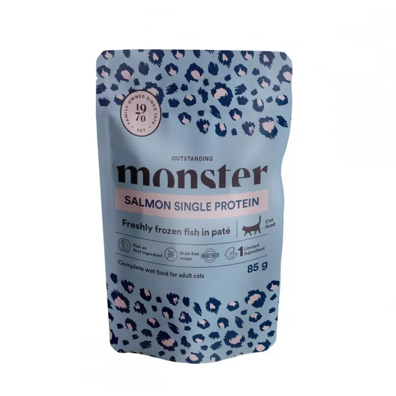 Expressleverans Monster Cat Adult Salmon 85 g