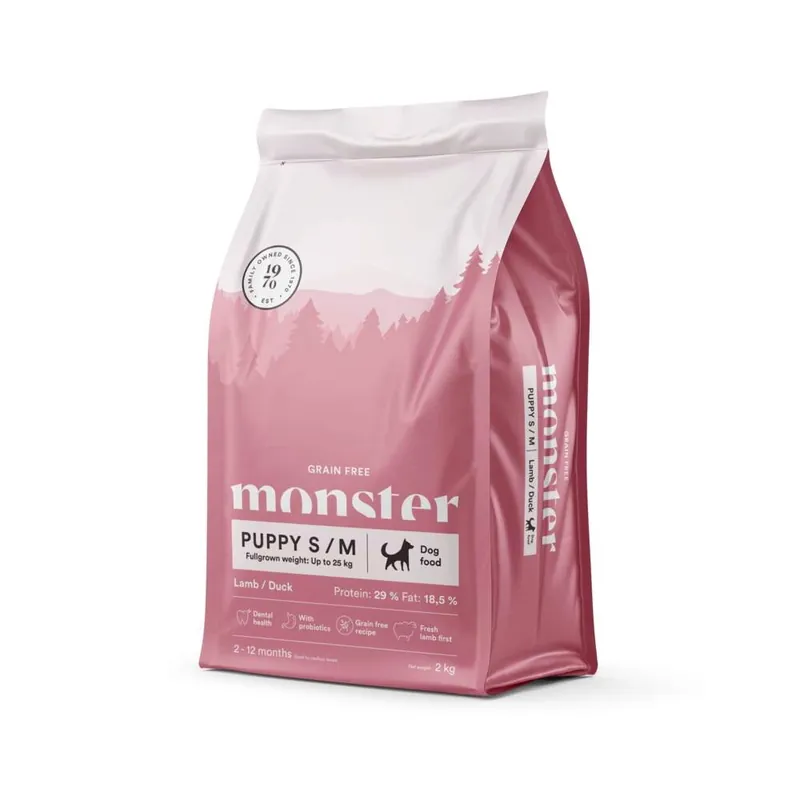Utförsäljning Monster Dog Puppy Small & Medium Grain Free Turkey & Chicken (2 kg)