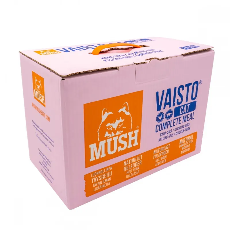 Billig Mush Vaisto Cat Kyckling-Gris (7,5 kg)