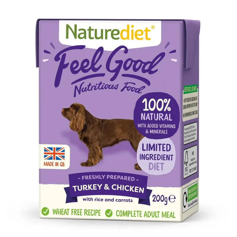 Naturediet Feel Good Kalkon & Kyckling (200 g) prisnedsättning