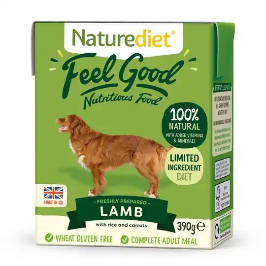 Endast denna vecka Naturediet Feel Good Lamm (390 gram)