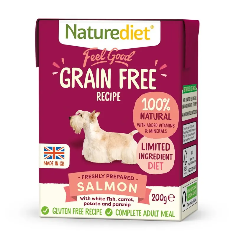 Begränsat antal Naturediet Grain Free Lax (200 g)