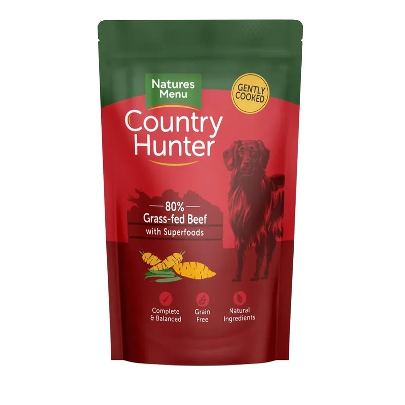 Rea Natures menu Country Hunter Dog Grass Glazed Beef 150 g