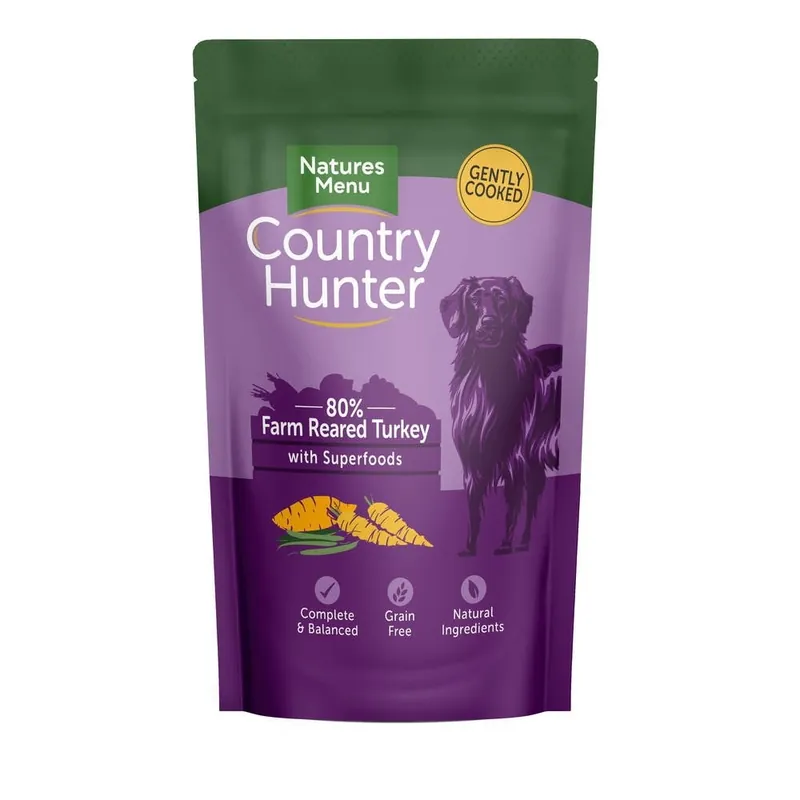 Lågt pris Natures menu Country Hunter Dog Turkey 150 g