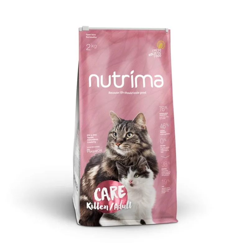 Säker betalning Nutrima Cat Care Kitten/Adult (2 kg)