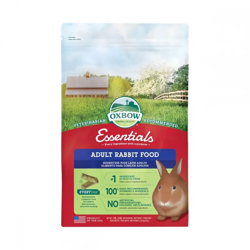 I lager Oxbow Essentials Adult Rabbit Kaninfoder (2,25 kg)