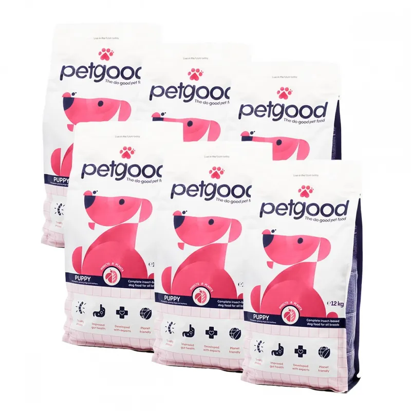 Lågt pris Petgood Puppy & Junior Insektsfoder 6x5 kg