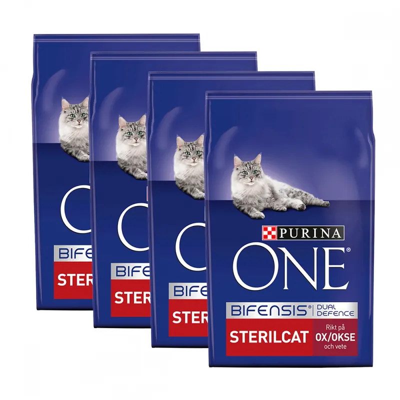 Purina ONE Sterilcat Oxe 4x3 kg Begränsat erbjudande