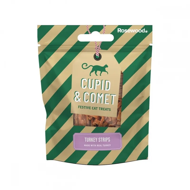 Endast idag Rosewood Cat Xmas Chicken & Turkey Strips 40 g