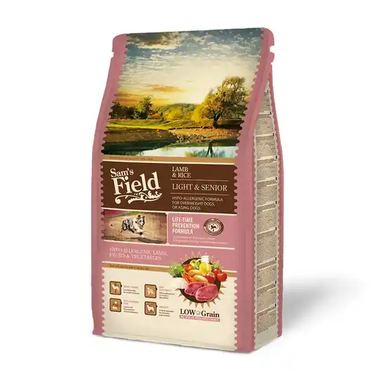 Sänkt pris Sam‘s Field Light & Senior Lamb & Rice (2,5 kg)
