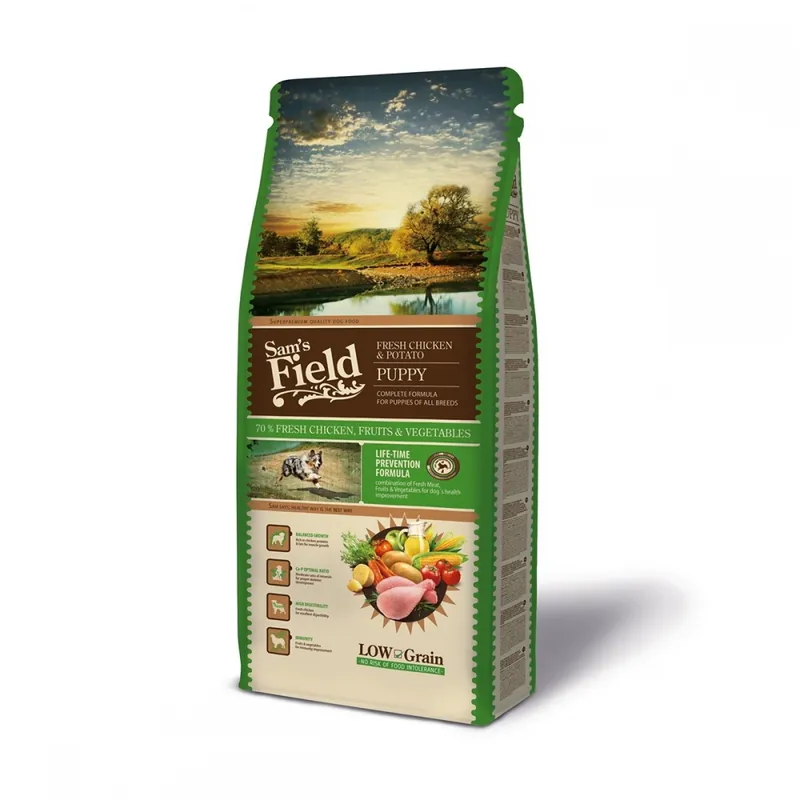 Sam‘s Field Puppy Chicken & Potato (13 kg) prisnedsättning