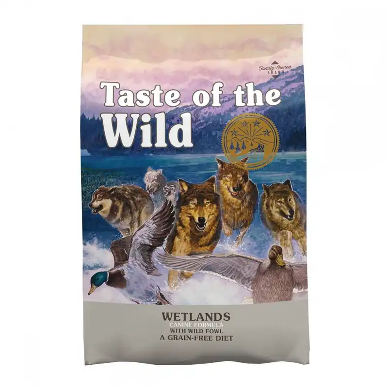 Kampanj Taste of the Wild Canine Wetlands Duck (12,2 kg)