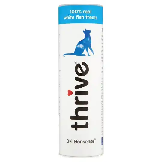 Säker betalning Thrive Vit Fisk Godbitar 25 g
