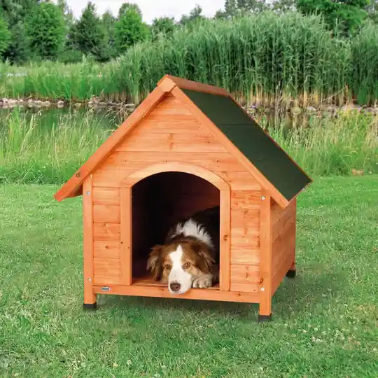 Trixie Natura Hundkoja Brun med Sadeltak (M/L) Köp online
