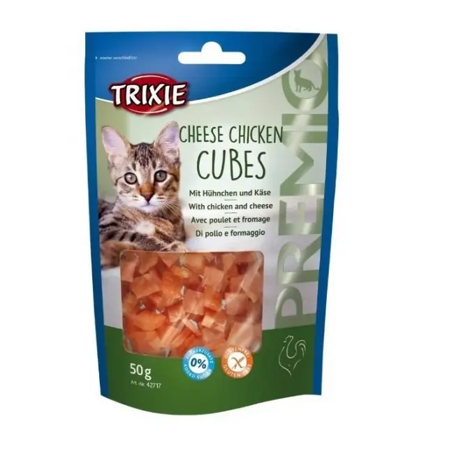 Billigare Trixie Premio Cheese Chicken Cubes 50 g