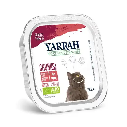 Reapris Yarrah Organic Cat Chicken & Beef Chunks Grain Free 100 g