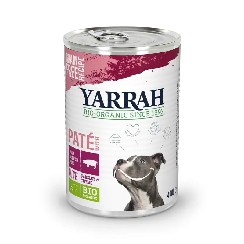 Bästa pris Yarrah Organic Dog Pork Paté