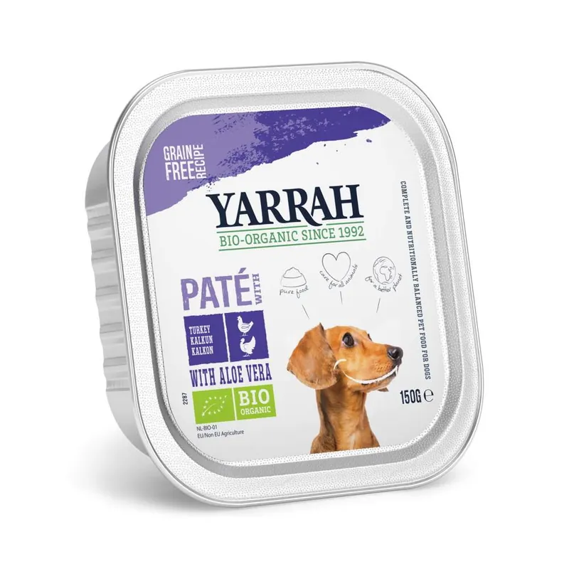 Yarrah Organic Dog Turkey Paté Grain Free 150 g Beställ idag