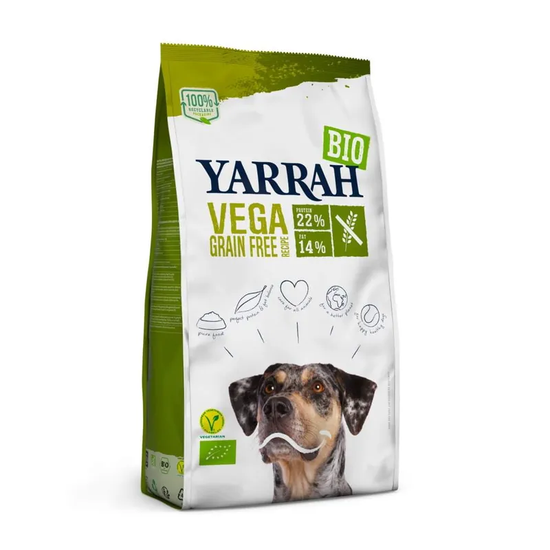 Kampanjpris Yarrah Organic Dog Vega Grain Free Vegetarian (10 kg)