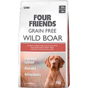 Lägg i varukorgen Hundfoder Four Friends Grain Free Vildsvin, 3 kg