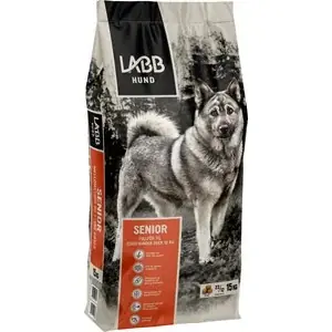 Hundfoder Labb Senior Mellanstora och Stora, 15 kg Begränsat antal