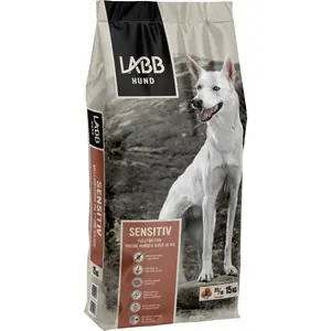 Hundfoder Labb Sensitiv Mellanstora och Stora raser, 15 kg Snabb leverans