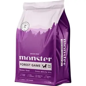 Snabb leverans Hundfoder Monster Dog Grain Free Forest Game All Breed, 2 kg