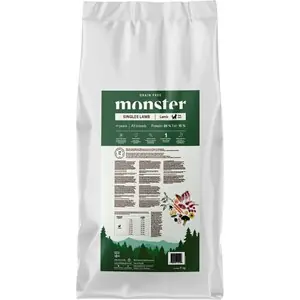 Begränsad tid Hundfoder Monster Dog Grain Free Singles Lamb All Breed, 17 kg