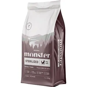 Endast idag Hundfoder Monster Dog Original Sterilized All Breed Chicken/Turkey, 12 kg