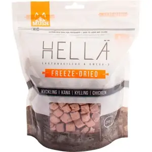 Extra rabatt Hundfoder Mush Hellä Frystorkad Kyckling, 250 g