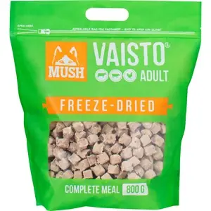 Hundfoder Mush Vaisto Grön Frystorkat, 800 g Kampanj