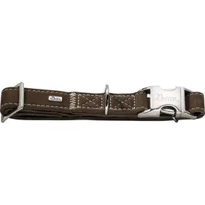 Utförsäljning Hundhalsband Hunter Hunting Alu-Strong, Brun L 45-65 cm