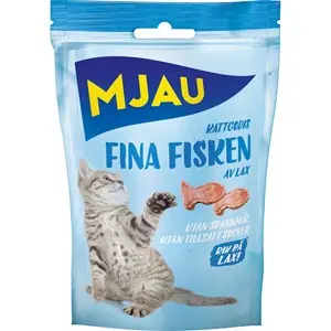 Kattgodis Mjau Fina fisken, 35 g Lägg i varukorgen