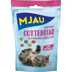 Kattgodis Mjau Gottebitar Mix, 30 g Extra rabatt